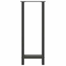 barbordsben antracit 2 stk. 40x(100-101) cm stål