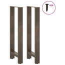 barbordsben naturstål 2 stk. 40x(100-101) cm stål