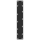 barbordsben sort 2 stk. 50x(100-101) cm stål
