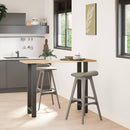barbordsben antracit 2 stk. 50x(100-101) cm stål