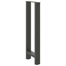 barbordsben antracit 2 stk. 50x(100-101) cm stål