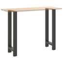barbordsben antracit 2 stk. 50x(100-101) cm stål