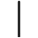 barbordsben sort 2 stk. 60x(100-101) cm stål