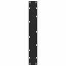 barbordsben sort 2 stk. 60x(100-101) cm stål