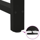 barbordsben sort 2 stk. 60x(100-101) cm stål