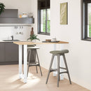 barbordsben hvide 2 stk. 60x(100-101) cm stål