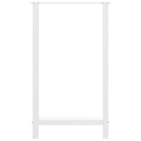 barbordsben hvide 2 stk. 60x(100-101) cm stål