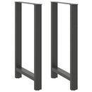 barbordsben antracit 2 stk. 60x(100-101) cm stål