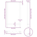 barbordsben antracit 2 stk. 60x(100-101) cm stål
