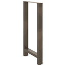 barbordsben naturstål 2 stk. 60x(100-101) cm stål