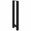 barbordsben sort 2 stk. 40x(110-111) cm stål