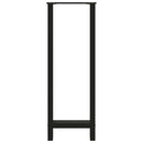 barbordsben sort 2 stk. 40x(110-111) cm stål