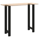 barbordsben sort 2 stk. 40x(110-111) cm stål