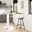 barbordsben hvide 2 stk. 40x(110-111) cm stål