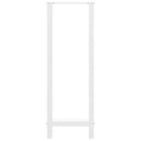 barbordsben hvide 2 stk. 40x(110-111) cm stål