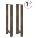 barbordsben naturstål 2 stk. 40x(110-111) cm stål
