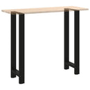 barbordsben sort 2 stk. 50x(110-111) cm stål