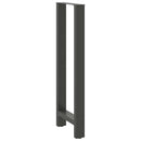 barbordsben antracit 2 stk. 50x(110-111) cm stål