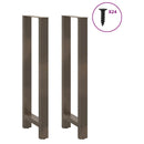 barbordsben naturstål 2 stk. 50x(110-111) cm stål