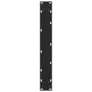 Barbordsben sort 2 stk. 60x(110-111) cm stål