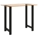 Barbordsben sort 2 stk. 60x(110-111) cm stål