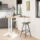 barbordsben hvide 2 stk. 60x(110-111) cm stål