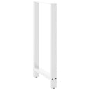 barbordsben hvide 2 stk. 60x(110-111) cm stål