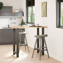 barbordsben antracit 2 stk. 60x(110-111) cm stål