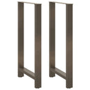 barbordsben naturstål 2 stk. 60x(110-111) cm stål