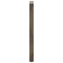 barbordsben naturstål 2 stk. 60x(110-111) cm stål
