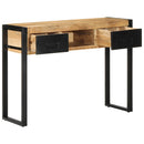 konsolbord 100x35x75 cm massivt ru mangotræ