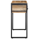 konsolbord 100x35x75 cm massivt ru mangotræ