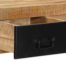 konsolbord 100x35x75 cm massivt ru mangotræ