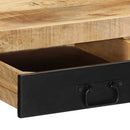 skrivebord 100x50x75 cm massivt ru mangotræ