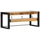 knagerække 80x35x35 cm massivt ru mangotræ