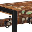 knagerække 80x35x35 cm massivt genbrugstræ flerfarvet