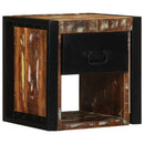 sengeskabe 2 stk 40x35x40 cm massivt genbrugstræ flerfarvet