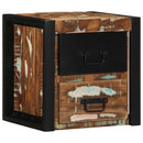 sengeskabe 2 stk 40x35x40 cm massivt genbrugstræ flerfarvet