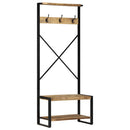 tøjstativ 80x40x190 cm massivt ru mangotræ