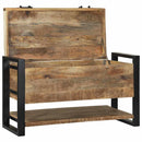 Opbevaringskasse Brun 80 x 35 x 45 cm Massivt mangotræ