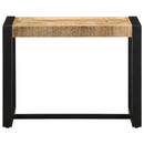 bænk 60x35x45 cm massivt ru mangotræ