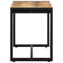 bænk 80x35x45 cm massivt ru mangotræ