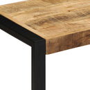 bænk 80x35x45 cm massivt ru mangotræ