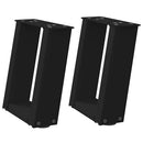 sofabordsben U-formet 2 stk. sort 30x(30-31) cm stål