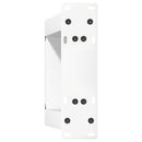 sofabordsben U-formet 2 stk. hvid 30x(30-31) cm stål