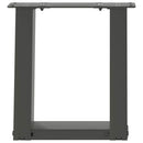 sofabordsben U-formet 2 stk. antracit 30x(30-31) cm stål