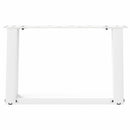sofabordsben U-formet 2 stk. hvid 40x(30-31) cm stål