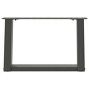 sofabordsben U-formet 2 stk. antracit 40x(30-31) cm stål