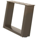 sofabordsben U-formet 2 stk. naturstål 40x(30-31) cm stål
