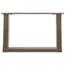 sofabordsben U-formet 2 stk. naturstål 40x(30-31) cm stål
